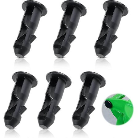 [PLEE] 3 par hjulbeholderlokk hengselpinner, 67 mm x 31 mm svart plast passer for 240 l husholdnings hjulbeholdere Zekai