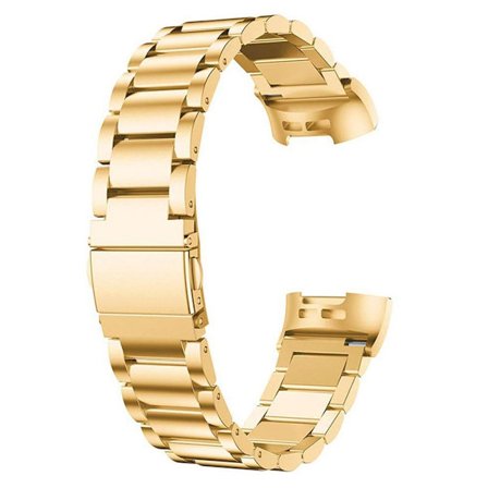 Fitbit Charge 3 Tre beads rustfrit stål Urrem - Guld