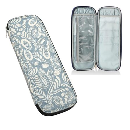 Strikkepinner Etui(40x15.5x2.5cm), Tomt Glidelås Oppbevaring Organi