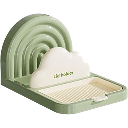 Grydelågsorganisator - Grydelågstativ, køkkenopbevaringsløsning | Bordplade lågopbevaringsboks, skabs grydestativ, køkkenopbevaringsløsning