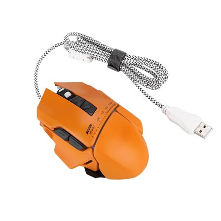 Makro Definition Gaming Mus 1200-1600-2400-3200DPI Høj Følsomhed Makro Mus - Orange