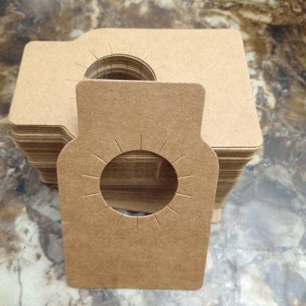 100-pack flasketiketter - Kraftpapper vinflasketiketter Flasketiketter Pappershängande vinmärkning, gul