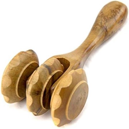 Ny håndskubben ben-hals-talje-massagehjul-enhed slank ben-massage-rulle vietnamesisk træ ryg-massage-pind sandeltræ månerover