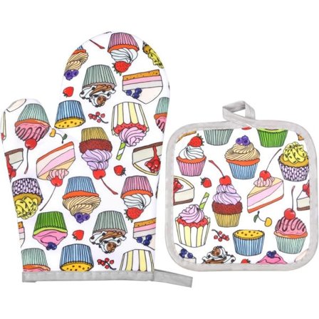 Ovnvott og gryteklut, 17 x 17 cm / 26 x 16 cm Mikrobølgeovn