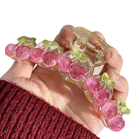 Cherry Hair Claw Clamps Akryl Hair Claw Clips Cherry Hair Styling Clips Hårklämmor Håraccessoarer för kvinnor tjejer