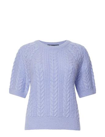 Madelyn Cable Knitted Top Pullover Striktrøje Blå French Connection