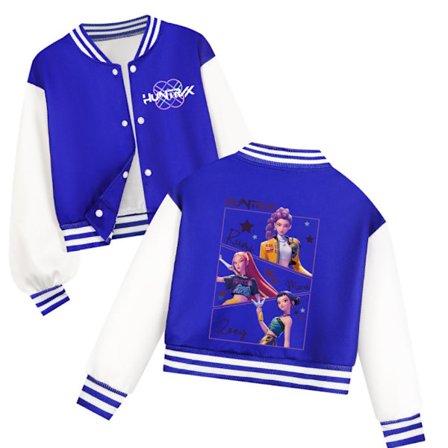 K-pop Demon Hunters Rumi Zoey Mira Halloween-kostyme, baseballuniform for barn, hettegenser for jenter, kostyme for barn