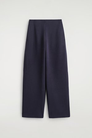 COS Scuba Barrel-Leg Joggers in Blue - Women