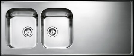 Intra Atlantic AH15-KV Diskbänk 1500 mm, vändbar 1500x600 mm, Kök