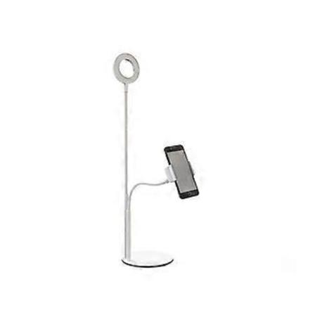 Selfie Ringlys med Mobiltelefonholder Stativ 3 Lystilstande Lysstyrke LED Bordlampe til Live Stream Makeup