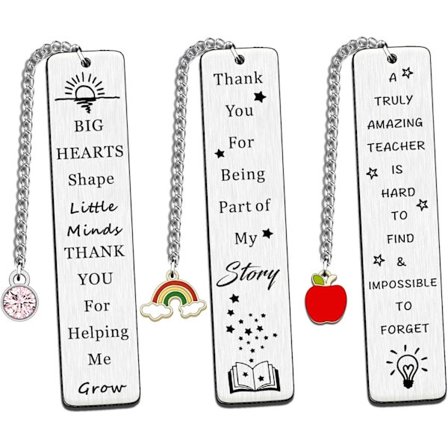 PCS Bokmärken som tackgåva till lärare, uppskattningsgåvor till lärare, julklapp, födelsedag