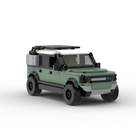 453 stykker byggeklodser super racerbil speed Land Rover Defender 110P400 racerbil model fødselsdagsgave nytårsgave