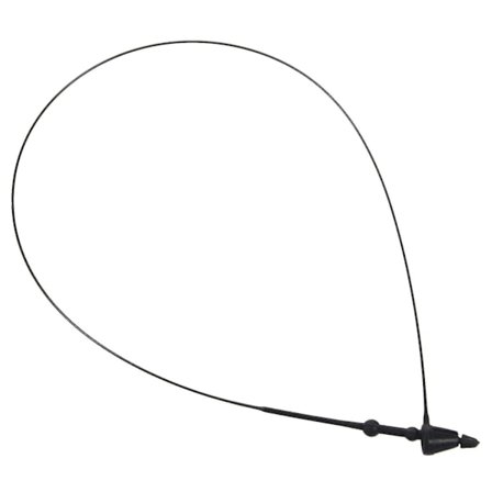 7 Tommer 1000 Stk Sorte Snap Lock Pin Loop Plastik Mærke Fastgøringskrog Bånd