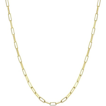 14k Gullkjeder for Kvinner Gullhalskjede Kjede Papirklippkjede Smykkegave