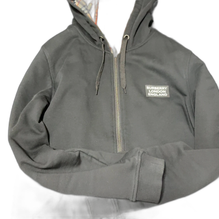 Svart hoodiejacka från Burberry