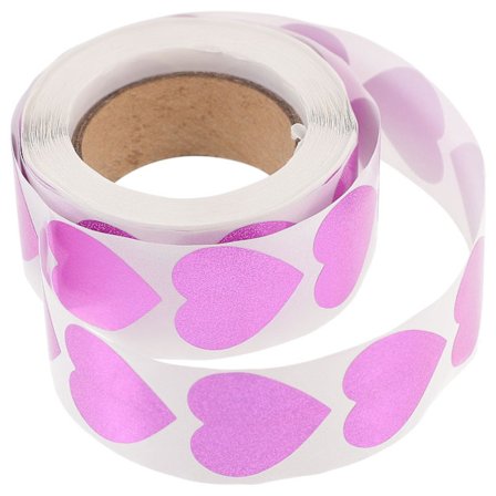 500 st kroppsbrunande hjärtformade klistermärken, solbränna hjärtformade etiketter, solbränna hjärtformade etiketter (2,5X2,5X0,1CM, rosa)