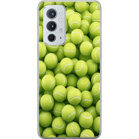 Kompatibel Mobilcover til OnePlus OnePlus 9RT 5G Mønster af grønne tennisbolde i høj detalje, sporty motiv med gentagende tekstur og stærke farver