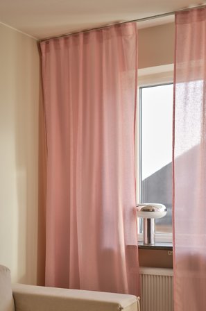 Jotex - Gardin Linblanding 2-pakke ferskenrosa - LILL - Kjøp Multifunksjonsgardiner hos Jotex