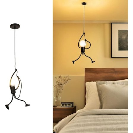 Moderne kreativ pendellampe, nordisk industriel pendellampe