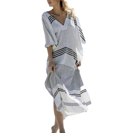 Kvinnors baddräkt blus etnisk tryck lång kjol