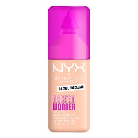 NYX PROFESSIONAL MAKEUP Make Em Wonder Foundation 04 Cool Porcelain, Makeup, Ansigt, Foundation