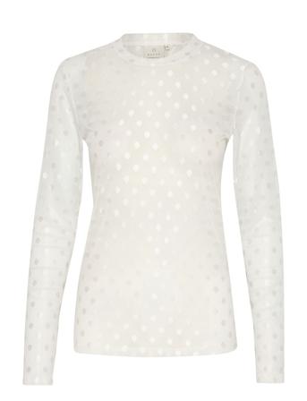 Kamina Ls T-Shirt Kaffe White