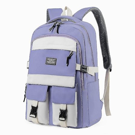 Nylon studenterrygsæk koreansk stil casual mode par skole taske stor kapacitet multi-lag computer rygsæk