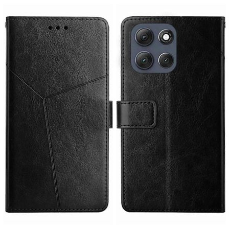 For Motorola Moto G56 5G HT01 Y-formet mønster Flip Lær Telefonveske [C]