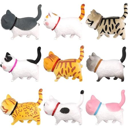 Kattkylmagnet Kontorsmagnet, 3D Stereo Katt Stark Kylmagnet