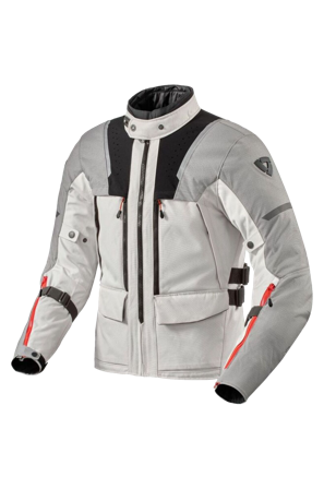 Motorradjacke Rev'It! Offtrack 2 H2O Hellgrau/Silber M