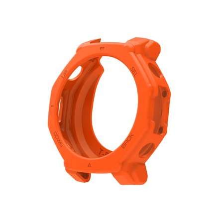 Silikonebeskyttelsesetui Kompatibelt med Amazfit T-Rex 3 Pro - Antikollisionskofanger Orange