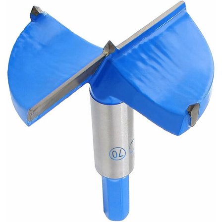 Qjaiune 2-3/4 tum/70 mm Forstner borr, 2,75 tum volframkarbid borr för trä hålsåg, borr, hålöppnare för träbearbetning