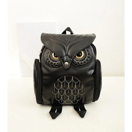 Fashion Cartoon Owl Backpacks for Women Soft School Bags Shoulder Bags for Teenage Girls