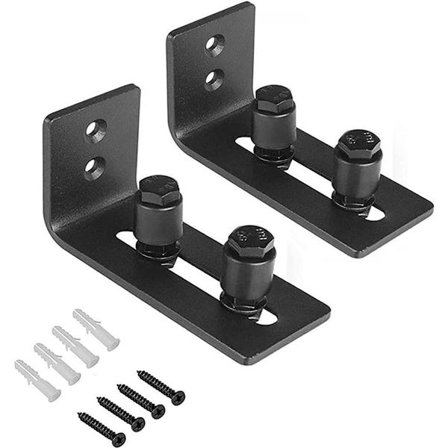 2-pak gulvstyr til stalddøre, skydedørshjul, bundgulvstyr, dørgulvstyr, bundstyr til skydedøre