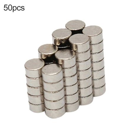 50 stk. N45 Mini Små Runde Blokke Sjældne Jordarters Neodym Køleskab Permanente Magneter