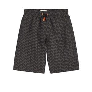 Kids - Zadig & Voltaire Dark green All Over Logo Swim Shorts - Shorts - 12 years - Green - Junge