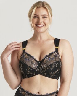 Bygel-bh Embroidery Dreams Svart - E75 - Miss Mary