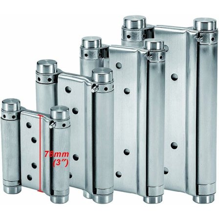 Kaksitoiminen tynnyrijousisaranat, raskaan käytön kaupallinen ruostumaton teräs, itsesulkeutuva kahvila- ja baaritiskien oviin, helppo asennus ja