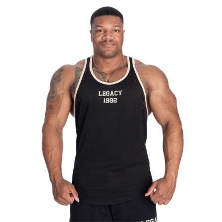 Better Bodies Legacy Essential T‐Back Linne Svart Beige