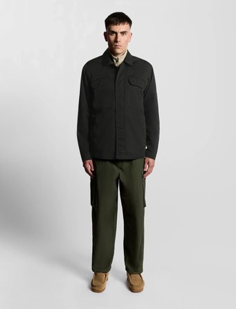 Lyle & Scott Multi Pocket Overshirt - Black - L