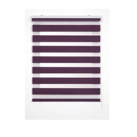 Opbevaringsrulle - STOR PLANET - Duolux - Plommerød - 100 x 180 cm - Gennemsigtigt gardinstof