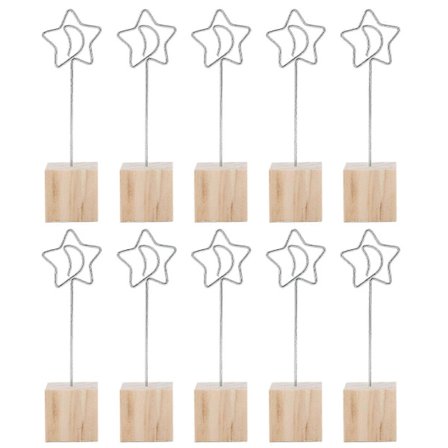 10 st Bordsnummerhållare Bred Användning Hållbar Ljus Färg Stabil Platskortshållare