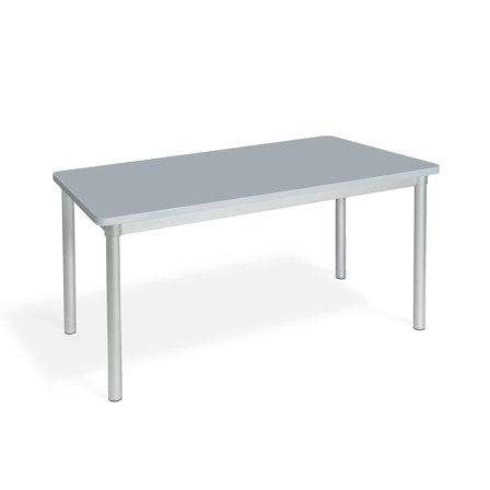 Classroom table ENVIRO, 1200x600x760 mm, dark grey, silver