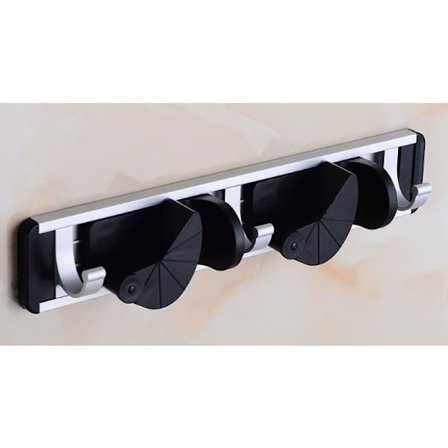 (To huller) vægmonteret kost, moppe og kost holder, vægmontering