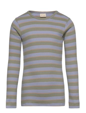 T-Shirt L/S Modal Double Striped Patterned Petit Piao