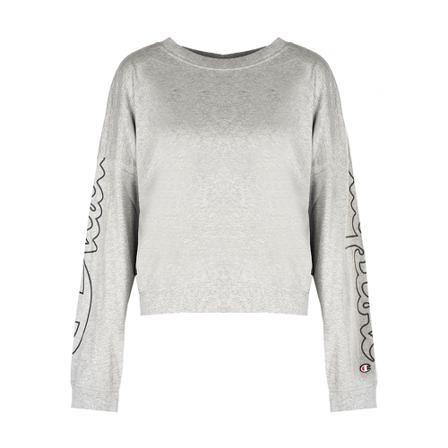 Champion, Longsleeve Sweatshirt Grijs, Dames, Maat:S