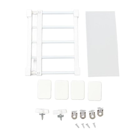 Spenningsstang Hylle 14,2 Tommers Bredde Spikerfri Utvidbar Oppbevaringshylle for Skap Garderobe 38 til 55 cm / 15 til 21,7 tommer