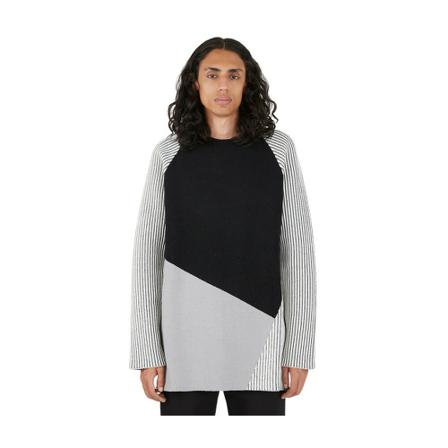 A-Cold-Wall Oversized Colour Block Sweater Sort, Herre