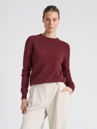 Kashmina - Kashmirgenser "Thora" - Bordeaux - Size L