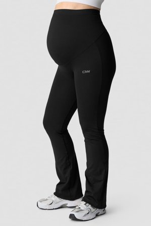 Define Seamless Maternity Flare Tights Black